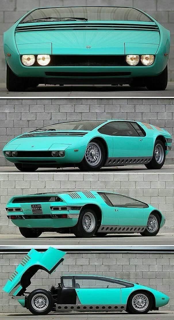 dada04mach's tweet photo. ジウジアーロほど
不遇なデザイナーはいない

何を言っているのか
VWゴルフを始め
世界中でヒット作を出してきた
カーデザインの巨匠
不遇なはずがない
しかし
市販ミドシップスーパーカーならどうだろう
フェラーリもランボルギーニも
ジウジアーロデザインを選ばなかった
世に出せたのは
ロータスエスプリ
BMW  M1
マセラティボーラ
スーパーカーの頂点とは言い難い
ベルトーネ時代には
ミウラの初期案に一瞬関与し
独立後の1968年には
この革命的なビッザリーニ・マンタをわずか40日で作った
フロントウィンドウ角15度
キャビンがボディと一体化した
ワンシェイプボディの先駆者
しかし単なるショーカーに終わる

ガンディーニデザインの
ランボルギーニ・カウンタックの計画が始まるのは
その2年後の1970年
ジウジアーロはあの黄金時代にあってもイタリア最高のカーデザイナーと呼ばれながら
最上級イタリアンスーパースポーツの市販車を作れなかった
さぞかし無念だったのでは