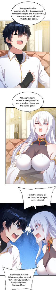 lolobun_mk's tweet photo. “So who’s actually the stronger one—Mom or Dad?”
The girls just sat there with popcorn, watching the two of them go all out.😋

#manga #ShutupEvilDragon https://t.co/2ZThcj8Rqx