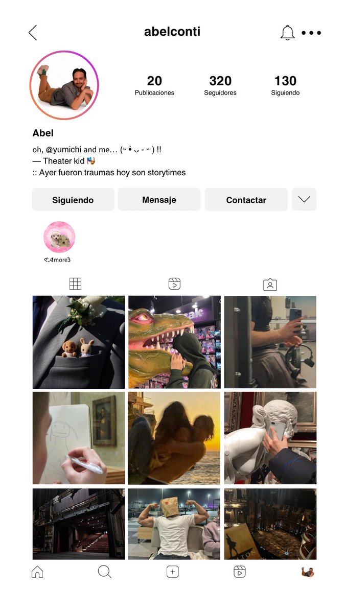 luvyumichi's tweet photo. ˚. 🧁 𝗑 🍮 ᵎᵎ — 𝓘𝗀 𝗉𝗋𝗈𝖿𝗂𝗅𝖾... 𓂃𝜗ৎ
᧔ #DKILLTWT ᧓
— Quien entienda la refe de las bios me lo beso JAJAJAJA, sufrí haciendo el ig de Abel ya que no quería hacerlo “perfecto” si no algo mas ¿tonto? Según su personalidad, es re random lo amo (,,>ヮ<,,) https://t.co/FeMRGenOYT
