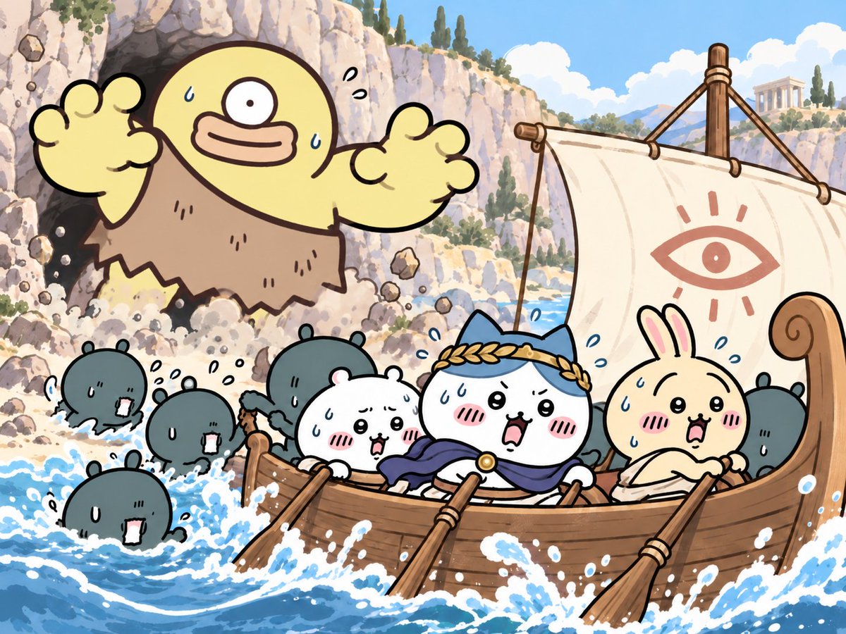 motaberarenaiyo's tweet photo. 自分の考える「オデュッセイア」 https://t.co/vGVVMvY32M