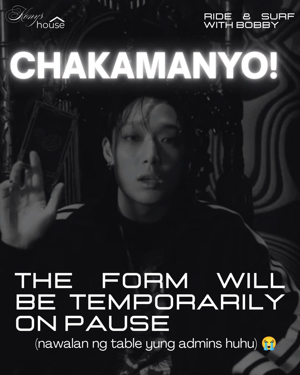 allaboutkonys's tweet photo. ayun lang ദ്ദി╥ ᴗ ╥

ANNOUNCEMENT📢 

The form will be temporarily on pause while we’re still checking and confirming the available slots.

We’ll resume the form once everything is okay and the slots have been confirmed. thank you for your patience and understanding! 🖤 #RideAndSurfWithBOBBY #Bobions