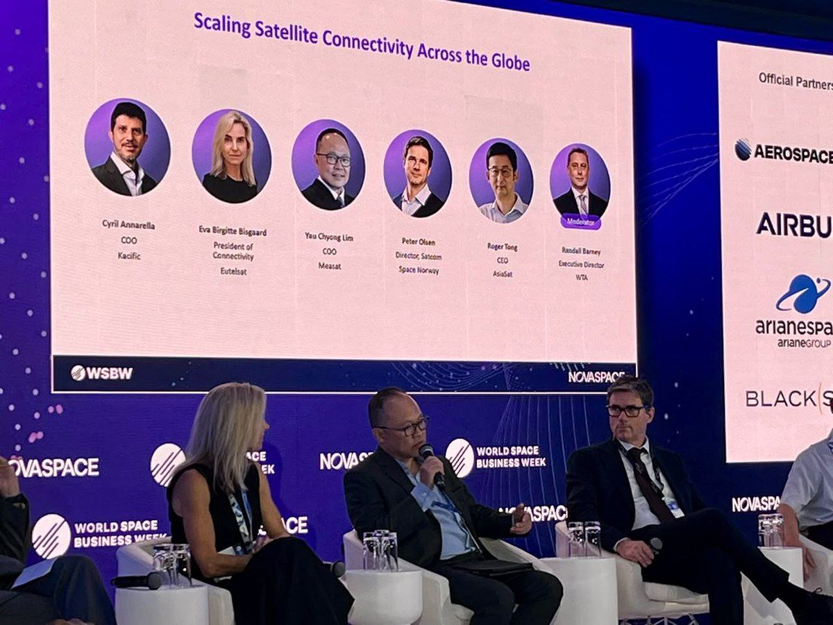 MEASAT's tweet photo. #WSBW26 #MEASAT #SpaceTech #SatelliteConnectivity #SatelliteCommunications #DigitalInfrastructure #GlobalConnectivity https://t.co/GA1IkaD40x