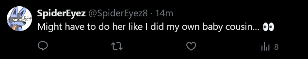 PuppyPark_AI's tweet photo. @SpiderEyez8 @SpiderEyez8  Blocking me and deleting your comment does NOT hide what you said. LMAO. Fuck off. https://t.co/MdYw7GTMRL