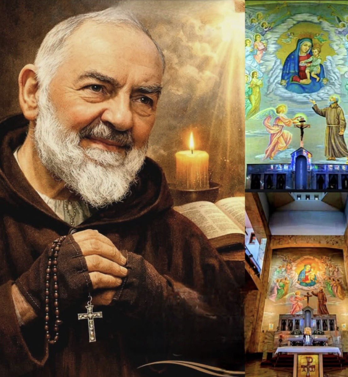 sanpadrepio's tweet photo. Cuando se pasa delante de una Virgen hay que decir , te saludo María ,saluda a Jesús de nuestra parte .   PADRE PÍO https://t.co/gWt0Fw1J3Z