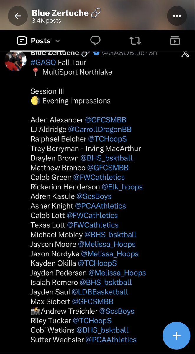 MaxSiebert30's tweet photo. Thank you @GASOBlue for the mention.
@GFCSMBB @shyde1 @3dHoopsAcademy @AlJohnsonSports @TexasHoopsGASO https://t.co/ygxEzWjoRc