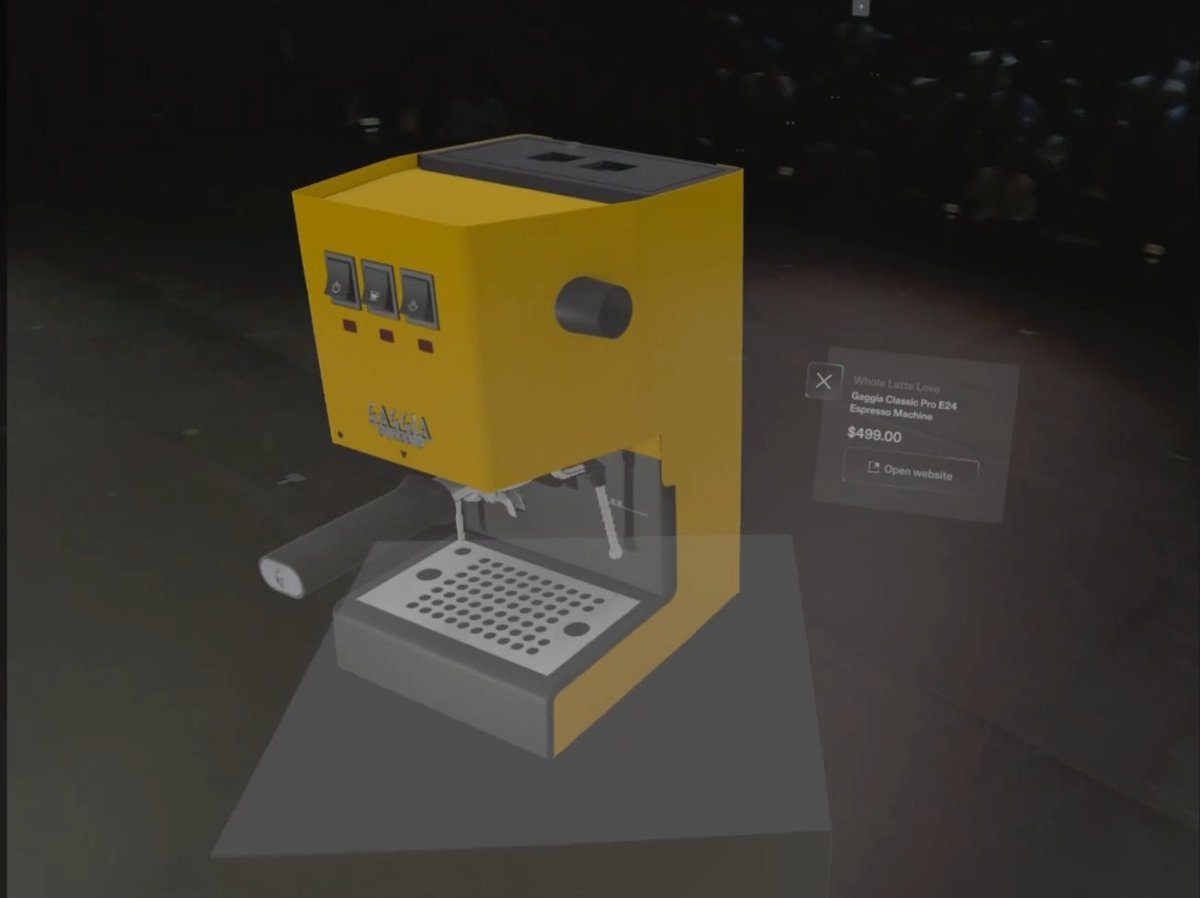 SkarredGhost's tweet photo. The Shopify experience on #Snap #Specs lets you try things in your home before buying them! https://t.co/uz3fXzR6yV