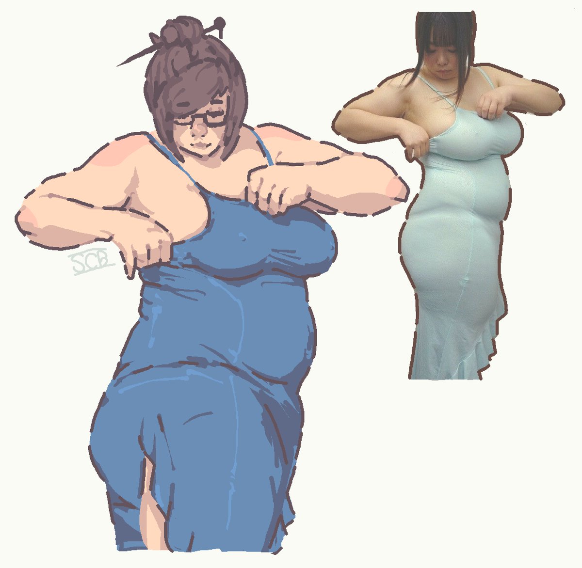 BigMeiLover's tweet photo. Mei Overwatch - Doing the Dress "Trend" https://t.co/5tyQNHFvOW