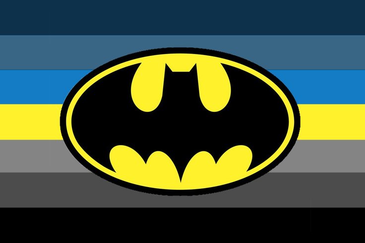 HOLLYROBlNSON's tweet photo. lesbian flag for lesbians who batman inspired by blue batman this time https://t.co/4XPl3veh1x