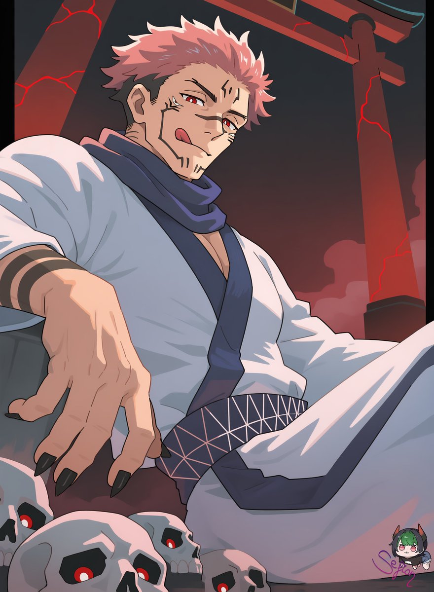 Sefionnn's tweet photo. 😈

#Sukuna #JujutsuKaisen #宿儺 #呪術廻戦 https://t.co/9ujQIuhcMg