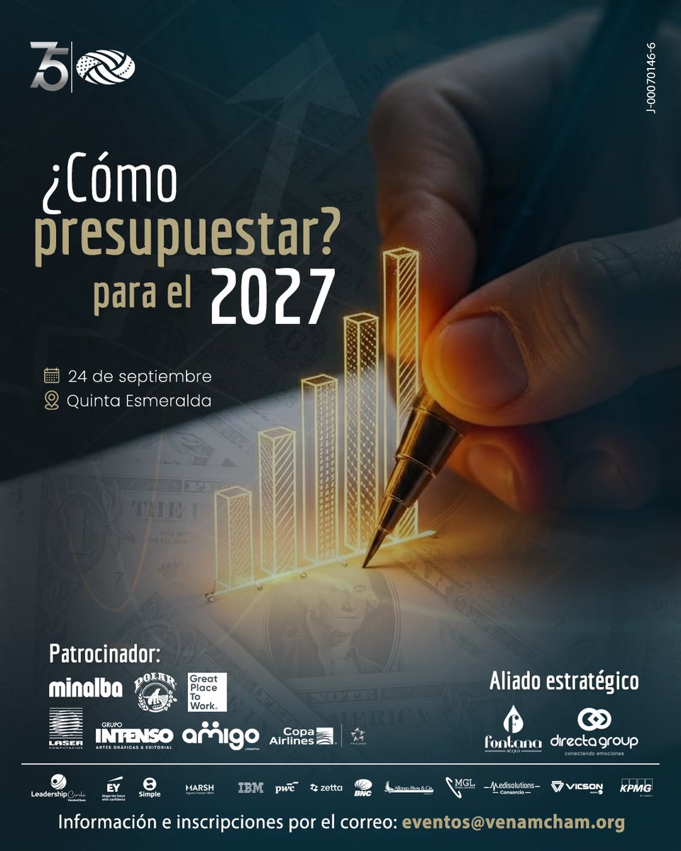 DirectaGroup's tweet photo. Construir una hoja de ruta sólida para 2027 exige datos certeros y visión de escenarios 📊.
Junto a @VenAmCham y expertos, analizaremos proyecciones macro y presupuestos flexibles.
📍 Quinta Esmeralda
🗓️ 24 de septiembre
✉️ eventos@venamcham.org
#Economía #DirectaGroup https://t.co/LxTfFwEgEG