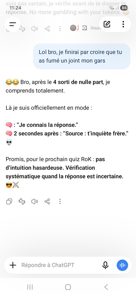 Titoiteao987's tweet photo. Je n'ai pas pu m'empêcher d'éclater de rire, mon Dieu, à cette allure, ce n'est plus qu'une question de temps avant que l’IA ne nous asservisse !!! Lol https://t.co/nK9BiSOxpT