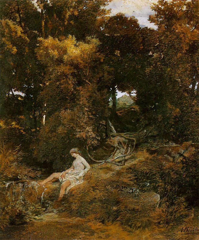 ArnoldBocklin's tweet photo. Nymph by the  fountain #artbots #bocklin https://t.co/KaasfrTIMl