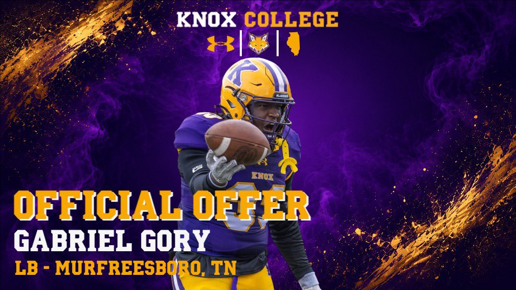 Gabriel_Gory's tweet photo. After a great conversation with @CoachDoughtyp i’m blessed to receive my first official offer from @FB_KnoxCollege 
@Rockvale_FB @counce20 @CoachCrane_RHS @CoachDavis02 @CoachTurnerRHS @HL76 @Coachwolff54 https://t.co/ApCpsBSbu5