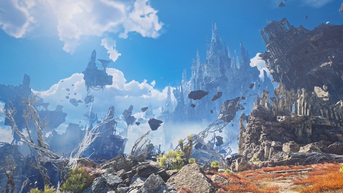 MH_Wilds's tweet photo. 【新フィールド「雲居の遺跡群」】

いつしか竜都の空を覆っていた霧が晴れ、
そこに現れたのは――

天空に浮かぶ、太古の遺跡。

新たな舞台での狩りが今、始まる。

https://t.co/QHWdTCHpFs
#モンハンアセンダンス #MHWA https://t.co/M37ZTw2xV6