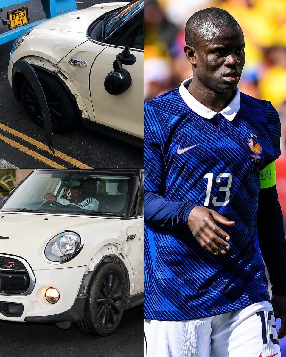 MotivacionesF's tweet photo. 🗣️ N’GOLO KANTÉ: “Cuando ganamos la Premier con Leicester, ganaba 100.000 libras por semana y aun así iba a entrenar en bicicleta.

Mis compañeros me insistían todos los días para que comprara un auto… así que terminé comprando un Mini Cooper usado.” 😂

“Después llegué al Chelsea y empecé a ganar muchísimo más, pero nunca sentí la necesidad de cambiarlo.

Un día tuve un accidente y se rompió un espejo retrovisor.

¿La solución? Lo pegué con cinta adhesiva y al día siguiente fui a entrenar como si nada.” 

Hermano… MILLONES en la cuenta y cero necesidad de aparentar.

Por eso todo el mundo quiere a Kanté ❤️