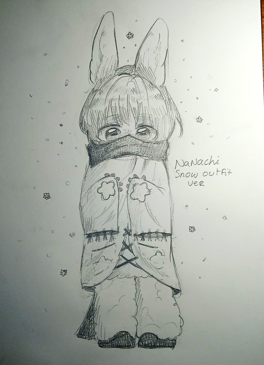 sidhe98200443's tweet photo. Nanachi in the cold #art #nanachi #madeinabyss #traditionalart #cute #winter https://t.co/YXGg9lX6w2