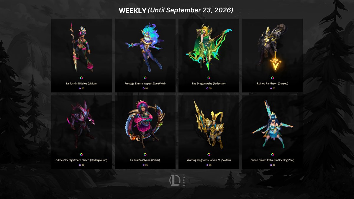New Weekly Mythic Shop Rotation 💰