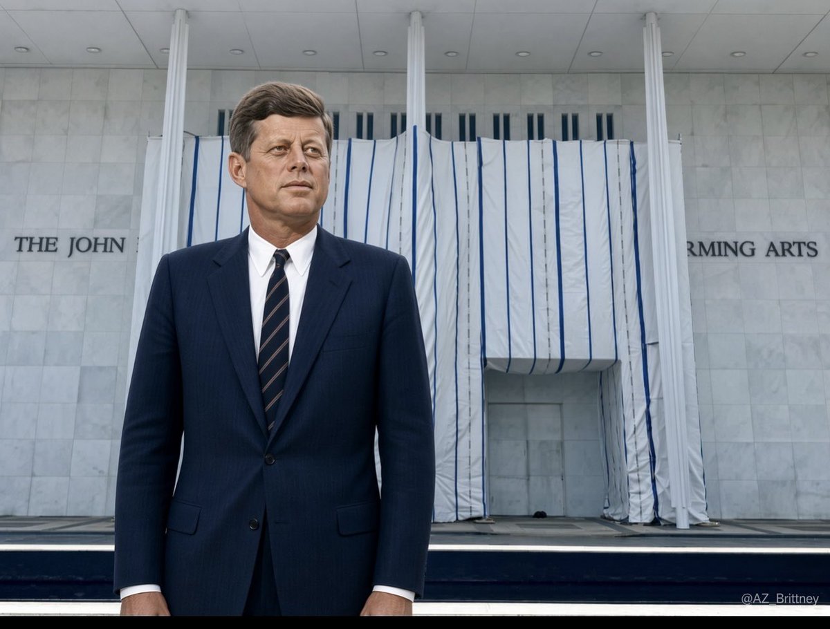 AZ_Brittney's tweet photo. Trump doesn’t seem to comprehend that the Kennedy Center is a memorial.

The only name that belongs on it is John F. Kennedy. https://t.co/9opLJ8Hy3v