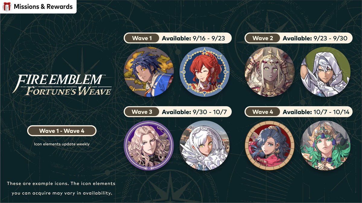NintendoAmerica's tweet photo. Redeem your #MyNintendo Platinum Points to collect custom icons from #FireEmblem Fortune's Weave, available until Oct 14 at 6pm PT on Nintendo Switch 2 and Nintendo Switch. Icon elements will be refreshed each week. #NintendoSwitchOnline

Learn more: https://t.co/NSkgsdj19U https://t.co/UEt8KFVbvF