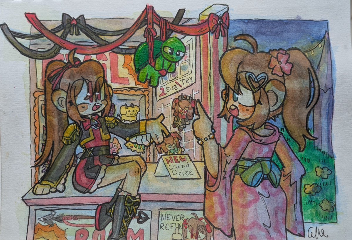 strawberriglue's tweet photo. My piece for the summer art contest! #heartheartart https://t.co/zkfew7GfIC