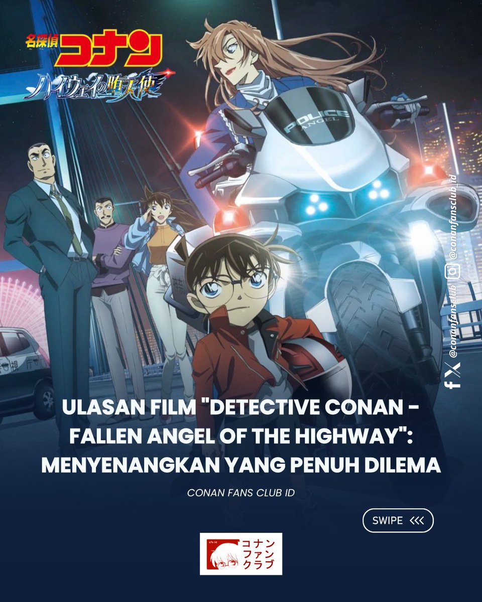 conanfansclub's tweet photo. < ULASAN DETECTIVE CONAN MOVIE: FALLEN ANGEL OF THE HIGHWAY (2026) > https://t.co/arNAGODx23