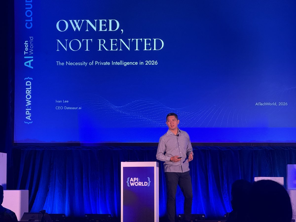 ivanatdatasaur's tweet photo. Every correction your SMEs make to a model's output is institutional judgment, written down. Rent the model and that judgment goes into the vendor's product, which they can sell to your competitor. Own it and it compounds. Day 100 beats day 1. https://t.co/TTthDi0iUi