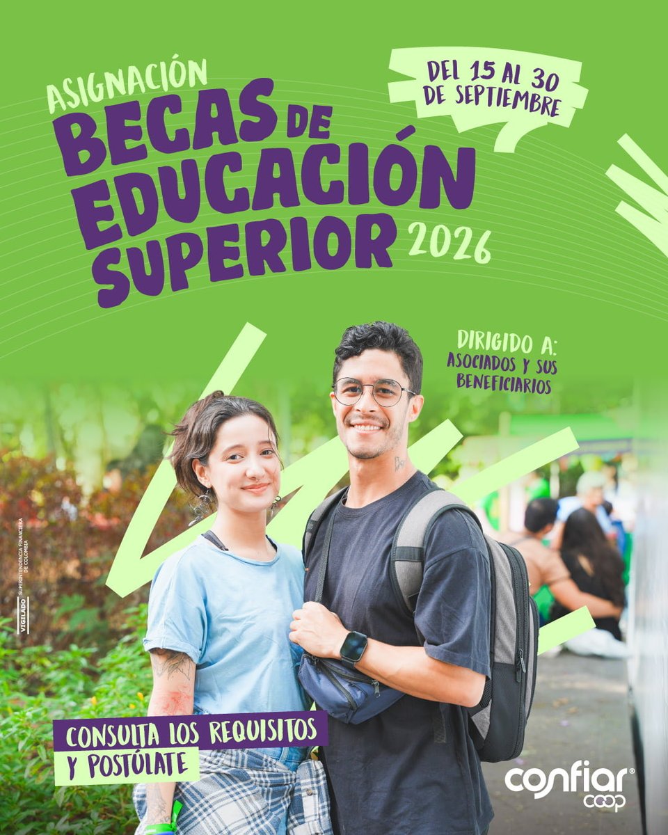 CONFIARCoop's tweet photo. 🎓💚Cuando nos asociamos, también abrimos caminos para aprender y crecer juntos.

📅 Postúlate del 15 al 30 de septiembre.
Consulta los requisitos y participa.

Porque lo que construimos entre todos también puede impulsar tus sueños. 💚

Ingresa: https://t.co/3UVVjdWstb https://t.co/vqpDypomjc