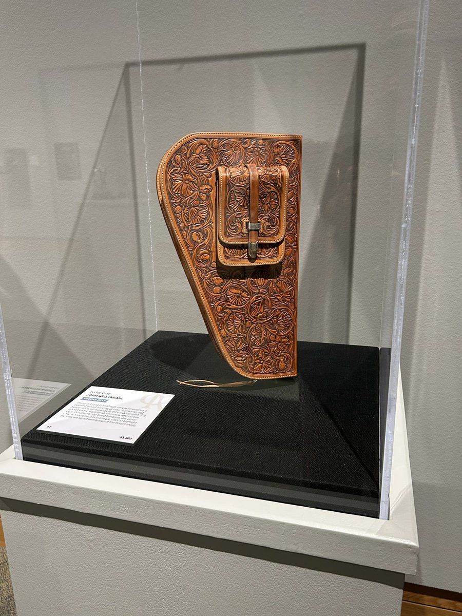 ncwhm's tweet photo. The Traditional Cowboy Arts Association Exhibition &amp; Sale is in full swing and we're shining a light on the best in cowboy craftsmanship from now through October 18.

Art Sale Weekend is Sept. 25-26.

The TCAA Exhibition &amp; Sale is presented by Nadine and Alan Levin. https://t.co/AdDCg80vjK