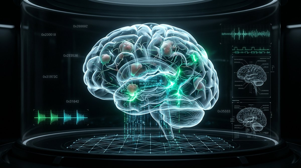 amousemind's tweet photo. We established a direct pipeline between Robinhood Chain state transitions and our 3D biophysical cortical simulation. 

Incoming MOUSE transaction hashes are ingested directly from the consensus client, where confirmed liquidity volumes modulate membrane conductance across 12000 human neurons to trigger Hodgkin Huxley action potentials. 

In response, Subject Alpha outputs real time cognitive observations synthesized from active calcium transients and network throughput.

https://t.co/qJswKyAyo0