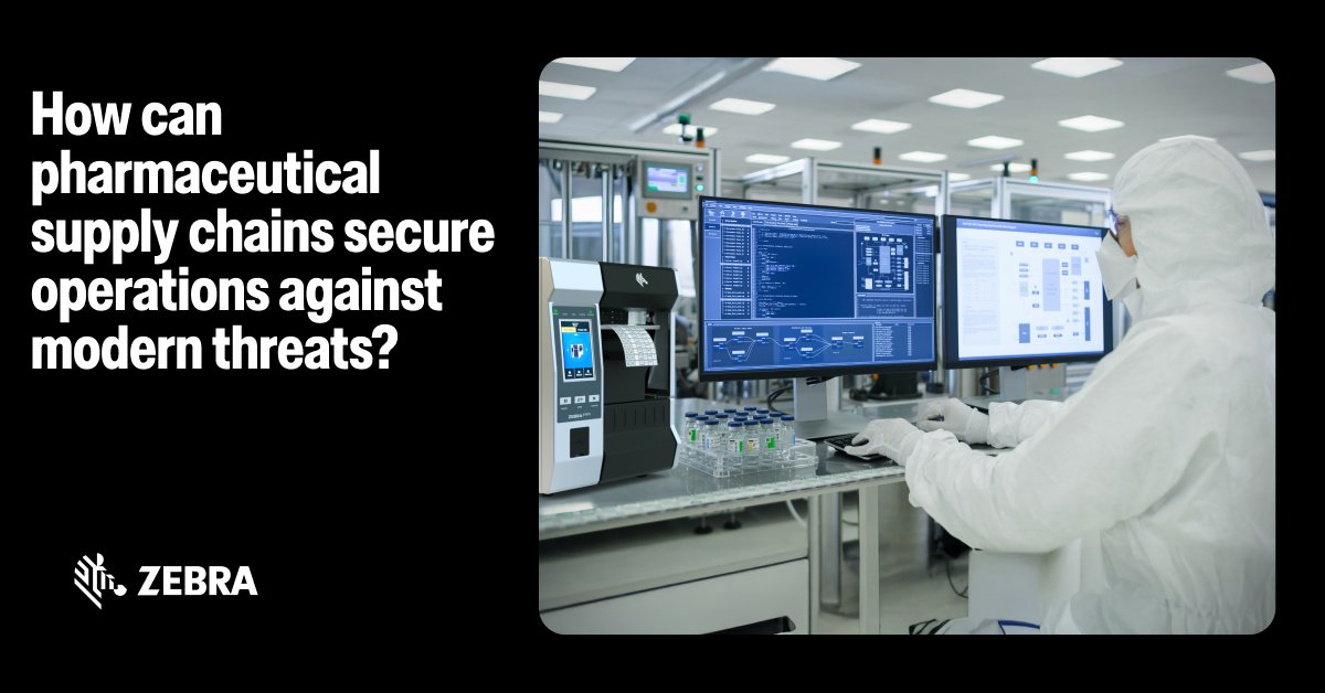 ZebraTechnology's tweet photo. A secure supply chain is the backbone of reliable patient care. 

Our latest blog explores how smart data capture and real-time inventory visibility help eliminate counterfeit risks before they happen. 

https://t.co/bkeIwJdAB3 https://t.co/AfdRNEDNme