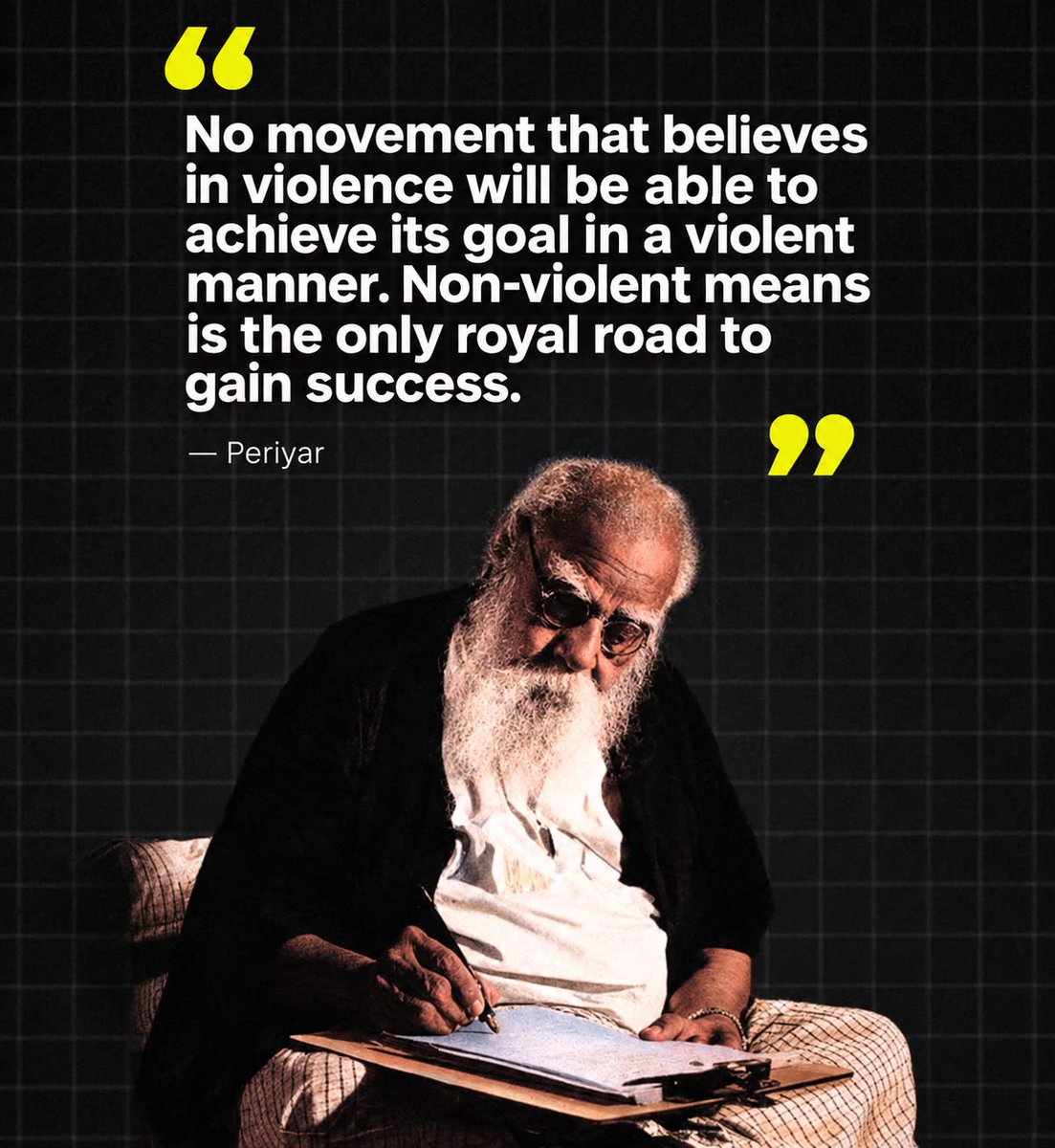 VigneshAnand_Vm's tweet photo. Old man still on strike against Brahminism - 148 * (Not out)

Hail Periyar 🫶 https://t.co/RO8o3dAQS9