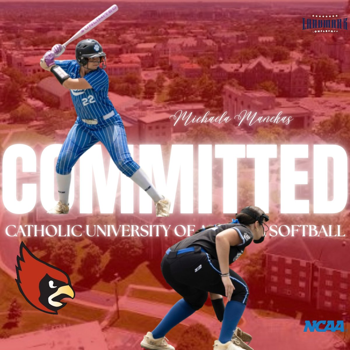 UrsulineHSSB's tweet photo. Congratulations to Michaela Manekas on her commitment to play softball at Catholic University! #gocards @LoHud_Debbie @nysswa @KDJmedia1 @lohudsports @LoHudSoftball @michaelam2027 https://t.co/9Uf64yI1gX