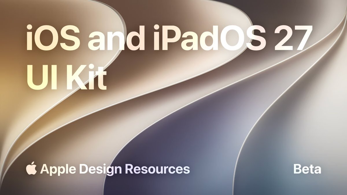 davidleesid's tweet photo. Apple Design Resources – OS and iPadOS 27 Figma UI Kit https://t.co/70fiwlt5VL