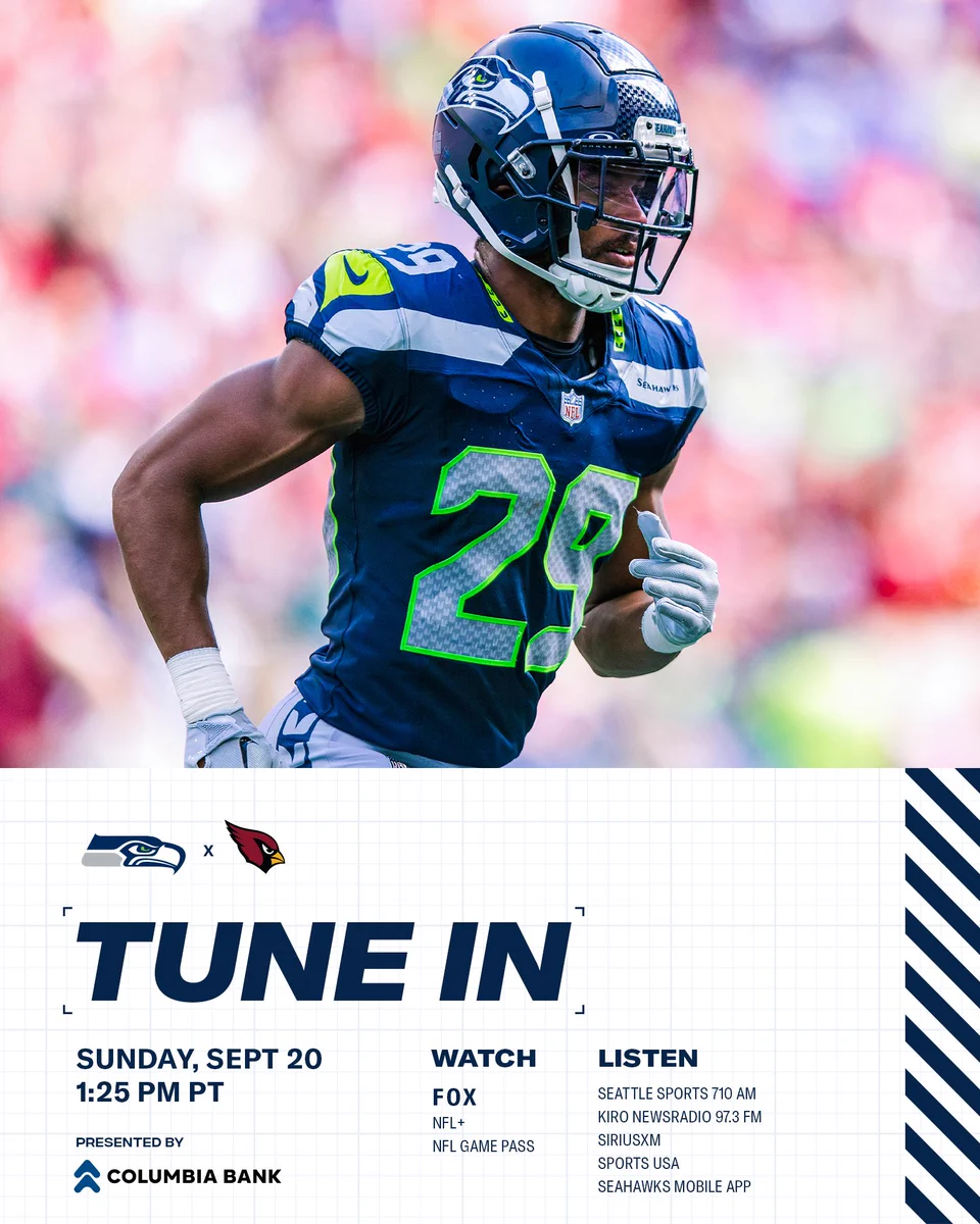 Tune In for Seahawks at Cardinals