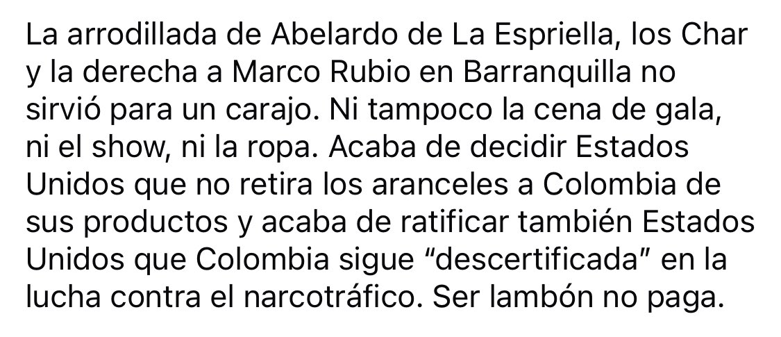 cabicellgmailc1's tweet photo. Ser lambon, no paga y todo el derroche que hicieron a costillas del pueblo colombiano. https://t.co/mvS1BVBVNY