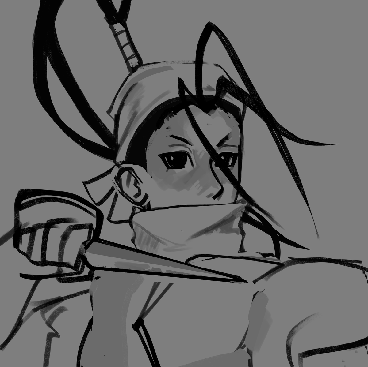 atomicabbage's tweet photo. Ibuki doodle (capcom please give her back to us) https://t.co/WV7tm7zO6y