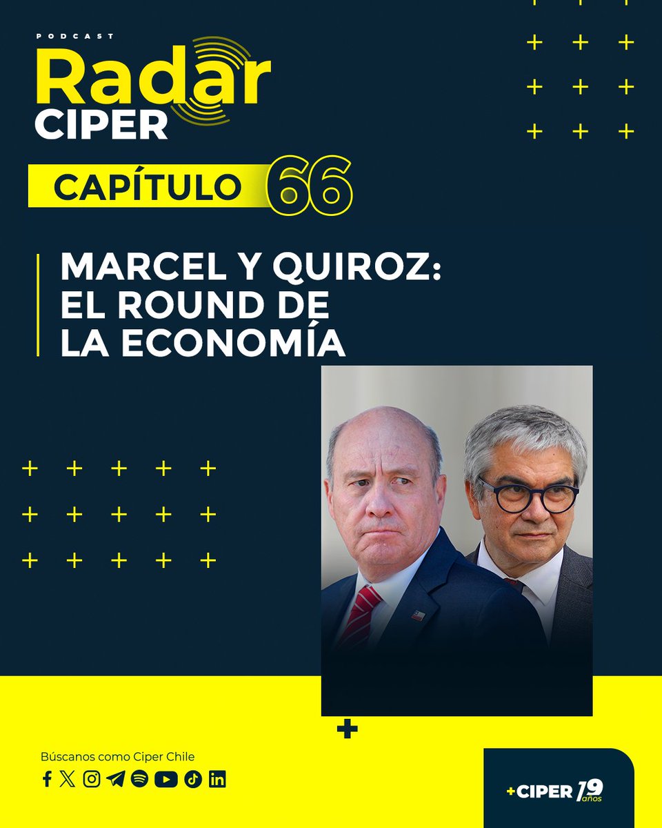 ciper's tweet photo. Nuevo capitulo de #RadarCIPER! 🎙️ Escucha las noticias más importantes de la semana seleccionadas para ti por el equipo CIPER.
https://t.co/wJsHrK2DJO https://t.co/X3SshtMPKw