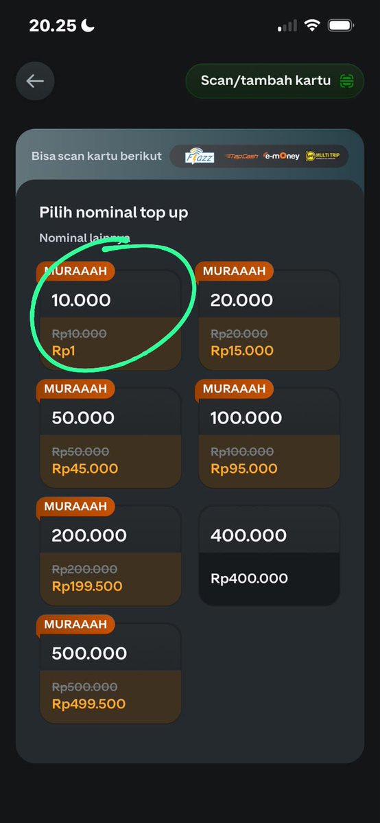 Meriscantia's tweet photo. pas lagi buru2 saldo flazz abis, buka gopay ada bayar Rp1 dapet 10rb. penyelamat banget #FLAZZ1RUPIAH https://t.co/SNe7TG2J6K