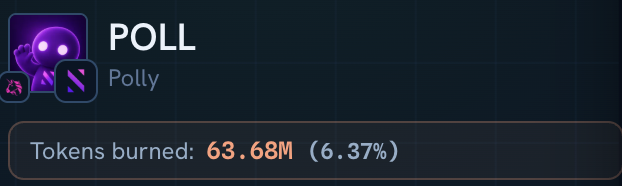 synthra_finance's tweet photo. By the way, Polly decided to burn another 2,000,000 $POLLY 

6.37% of the total supply has now been burned.

Good night 💜 https://t.co/3W8k4kulfP