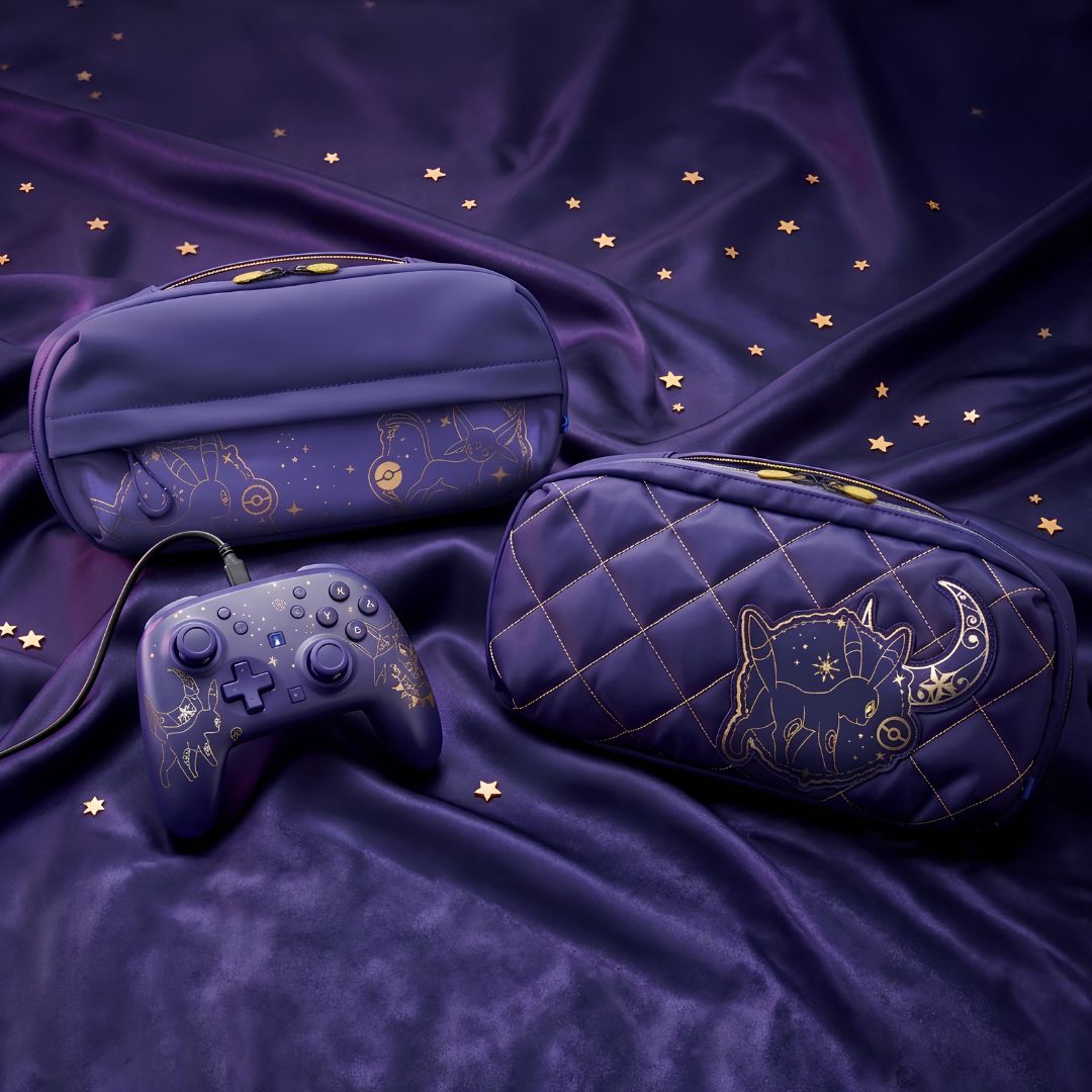 mecchaJP's tweet photo. 🌙💜 Pokémon HORI Nintendo Switch 2 - Wired Hori Pad TURBO, Shoulder Pouch &amp; Quilting Pouch - Espeon &amp; Umbreon Starlight Night ✨️ Coming Soon!

#Pokemon #Espeon #Umbreon #Hori https://t.co/dpxQl2cJLc