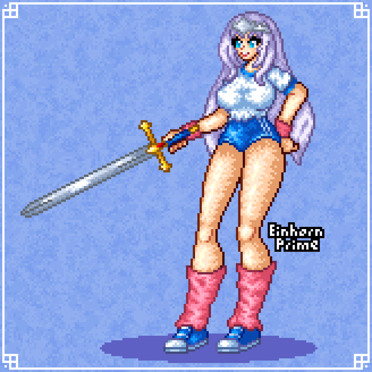 EinhornPrime's tweet photo. A very sporty Annelotte from Queen's Blade: Rebellion
#pixelart #anime #fanart https://t.co/nNg0Bb8noy