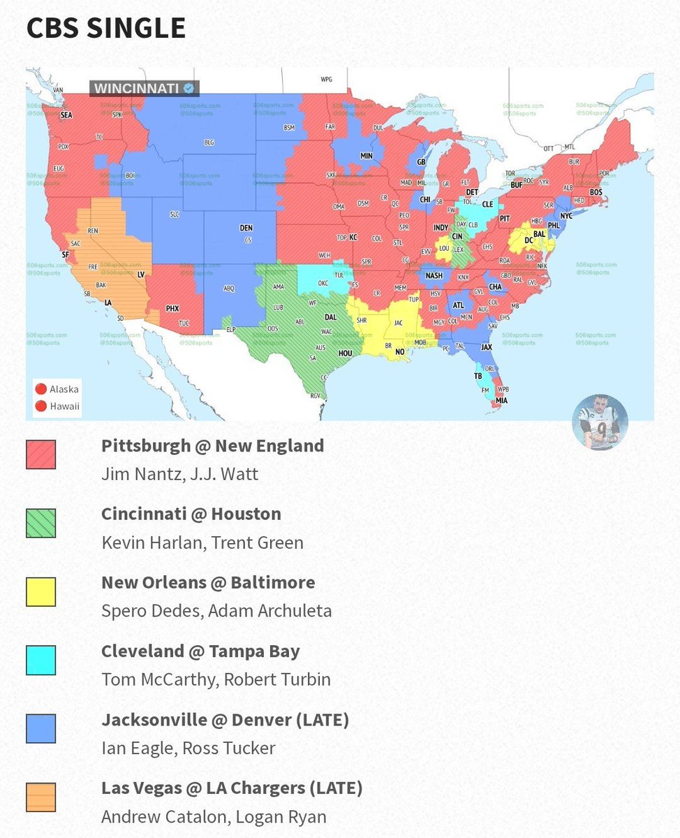 WINCINNATI_'s tweet photo. Week 2 NFL Coverage Map - CBS Games:

You can watch Bengals Texans if you're in Cincinnati and.... Texas. 

🗺️🐅 #WHODEY https://t.co/3uIDHpUrSR