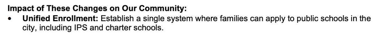 BBrownIndy's tweet photo. Interesting that IPS noted in its most recent financial audit that an impact of HEA 1423 is participation in "unified enrollment" to "establish a single system where families can apply to to schools in the city, including IPS and charter schools."

What changed? 

🤔

https://t.co/SClPl2JPd9