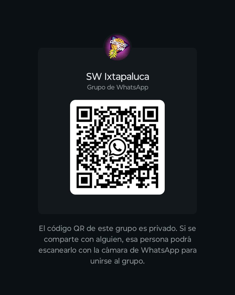 Ness_0034's tweet photo. https://t.co/ZzHDhuGNuf

Nuevo grupo WhatsApp, Ixtapaluca y alrededores, ambiente sw, para conocer gente nueva https://t.co/yFEQItTXK1