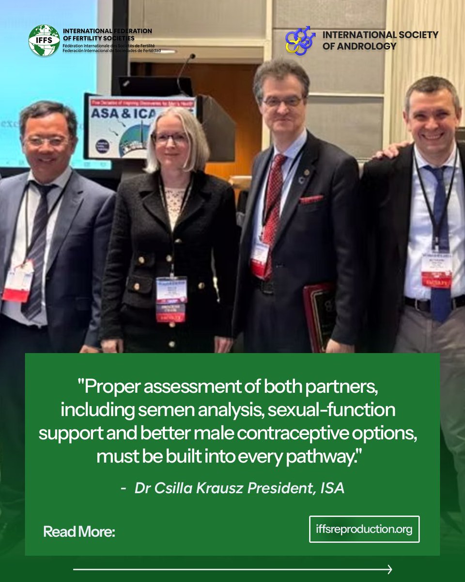 iffsfertility's tweet photo. IFFS and ISA have issued a new joint Practice Guideline

The guideline integrates three interconnected areas:

* Sexuality
* Infertility
* Contraception

Andrology: https://t.co/gvKHHqWRkE

International Journal of Gynecology &amp; Obstetrics: https://t.co/I2NkjBfR34

#andrology https://t.co/PJqNfUFJvI