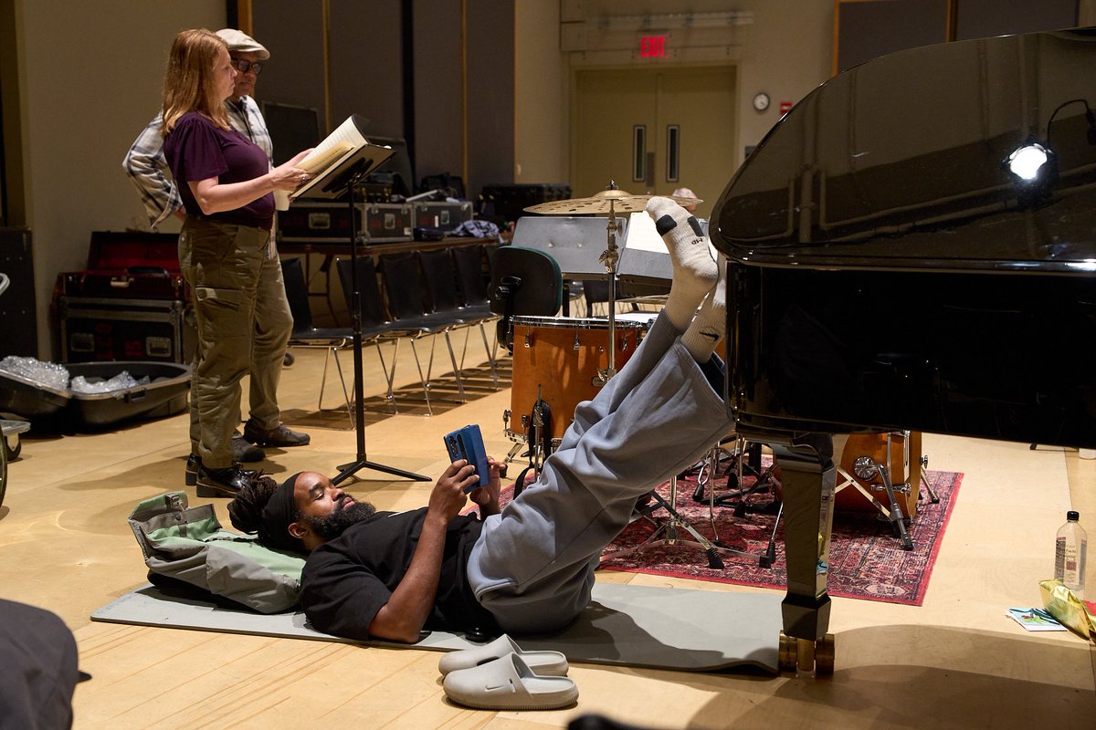 wyntonmarsalis's tweet photo. We spent the last three days rehearsing for the opening concerts of Jazz at Lincoln Center's 2026–27 season, “Marsalis and the Masters.” The program features my big band arrangements of music by some of the great masters of jazz.

Yesterday, during rehearsal, we were also joined by students from the Sant Andreu Jazz Band in Barcelona and their director, Joan Chamorro. During the break, the students spent time with members of the orchestra, asking questions and talking about the music.

Thank you to everyone in the @jazzdotorg Orchestra, and to our music librarians Kay Wolff, Christi English, and Erik Larsen, who worked closely with my copyist, Jonathan Kelly, to prepare all of the music for these concerts.
Join us for the live webcast on September 17 at https://t.co/G0F49u9QAz

(photos by: Luigi Beverelli)