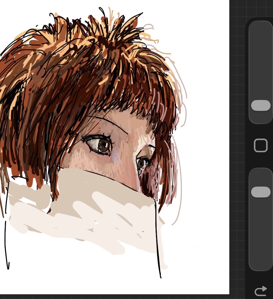 usahatommy's tweet photo. art Study painting Of my own face. Yea https://t.co/u1GXyy0qwU