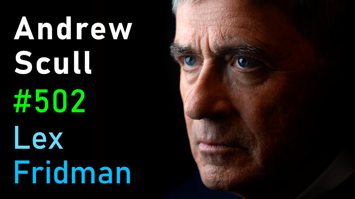 lexfridman's tweet photo. Here's the links for my conversation with Andrew Scull:

YouTube: https://t.co/bBS4ZU5uYv

Spotify: https://t.co/VjTdb68p7z

Podcast: https://t.co/uxqXcfWUje https://t.co/g8IZ24eOgO