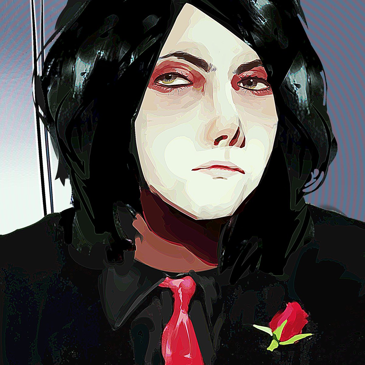 sky0comm's tweet photo. Gee!!! I think this is my first time drawing in this style...at first it seemed complicated, but then you get the hang of it #mychemicalromance #gee #gerard #gerardway https://t.co/Kl3Yd3UxzK