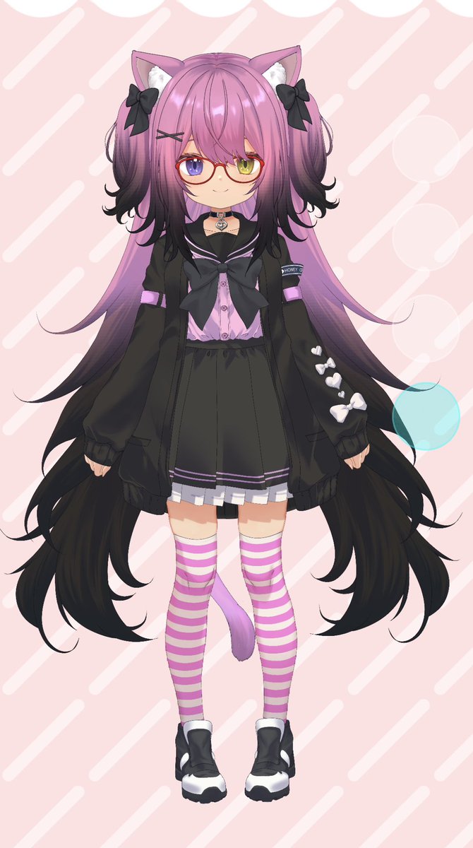 kasuminvt's tweet photo. Hello! I would like to introduce myself!! my name is Kasumi I’m a English vtuber who reviews different models♡ this one is a customizable model from booth!! I will also link my yt channel!  
#vtuber #envtuber #vtuberen https://t.co/hG5evLkZKS